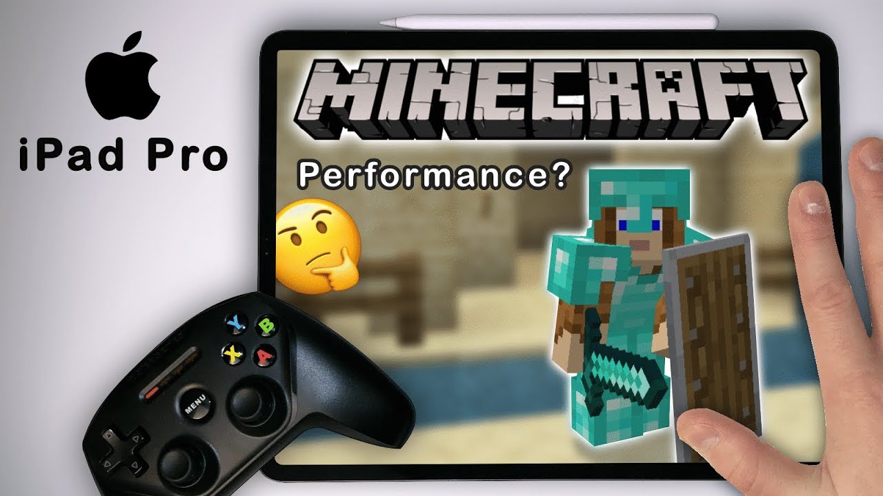 How is the Minecraft Experience on Apple iPad Pro Graphics + Gameplay + iOS mouse & keyboard