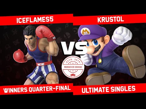 iceflames5 vs Krustol - Winners Quarter-Final SSBU Singles - Redwood Smash 7 | Little Mac vs Mario