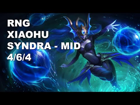 RNG Xiaohu Mid Syndra vs Kassadin - KR Challenger Patch 10.9