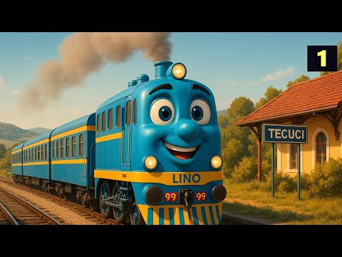Trenul Lino 🚂 Ep. 1 | Cântec Animat pentru Copii despre Aventurile cu Trenul