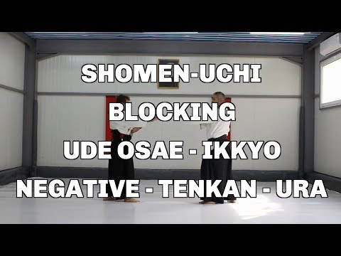 Shomen-Uchi, Blocking, Ude Osae - Ikkyo, Negative - Tenkan - Ura / Aikido techniques