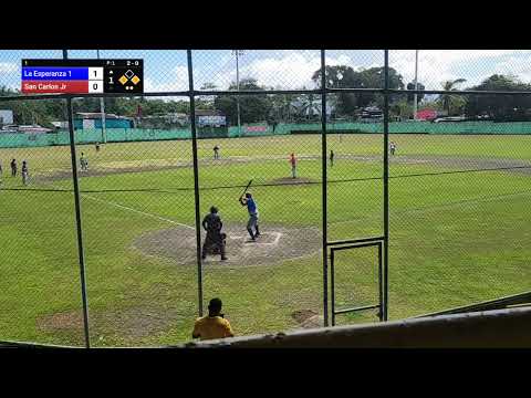 Segundo juego de la jornada dominical San Carlos Vs La Esperanza 1