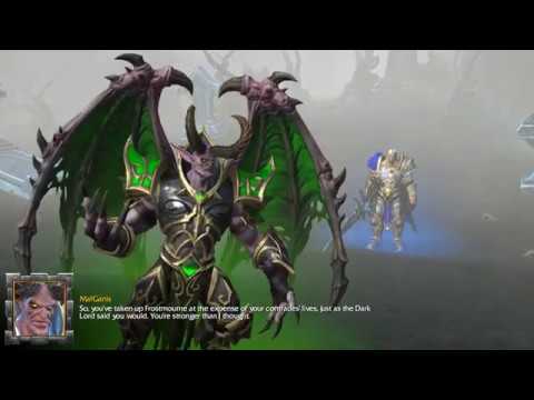 Warcraft 3 Reforged - Arthas killing Mal'Ganis - Cutscene