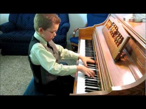 9 Year Old Caleb Plays Moszkowski's Sparks (Etincelles)