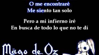 Adios Dulcinea - Mago de Oz (Lyrics)