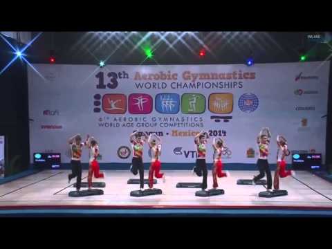 WCH Aeróbic Cancún 2014 - (FINAL) AS - RUSSIA - RUS (18,050)