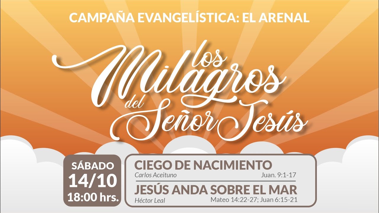 "Ciego de Nacimiento" Carlos Aceituno - "Jesús anda sobre el mar" Héctor Leal | 14/10/23