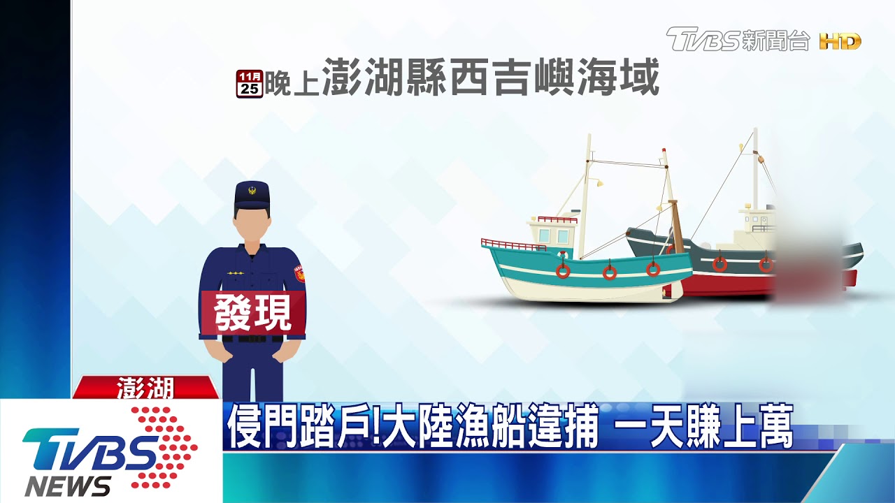 抖音互通訊息 28艘大陸漁船跨海捕魚