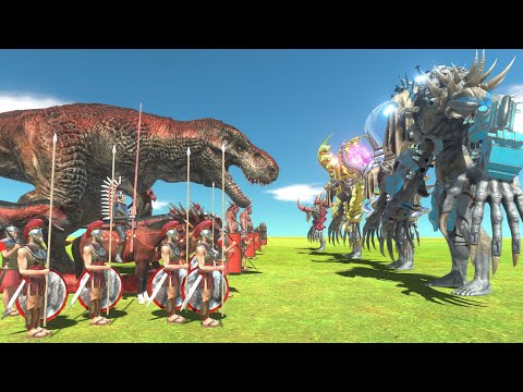Scourge War - Red Team VS Scourge of Evolution - Animal Revolt Battle Simulator