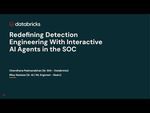 Watch: Redefining Detection Engineering With Interactive AI Agents in the SOC