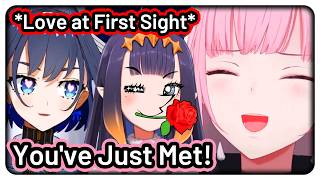Calli Can't Hold Her Laughter as Kronii Mii Falls in Love with Ina Mii at First Sight【Hololive EN】