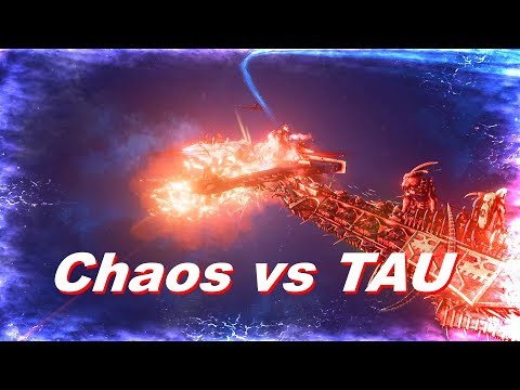 Chaos vs TAU! Khorne Fleet, Rank 129, Heroic Difficulty, 1500 Points - Battlefleet Gothic Armada
