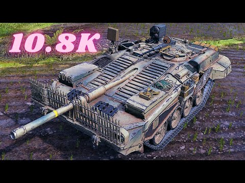 Strv 103B  10.8K Damage 6 Kills  World of Tanks Gameplay (4K)