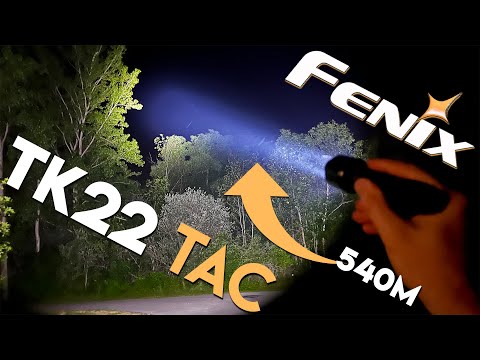 Fenix TK22 TAC Flashlight Beam Test & Review!