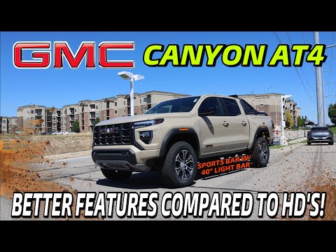 2023 GMC Canyon AT4 With Sports Bar! The Canyons Have Better Features Than The Sierra HD\'s...