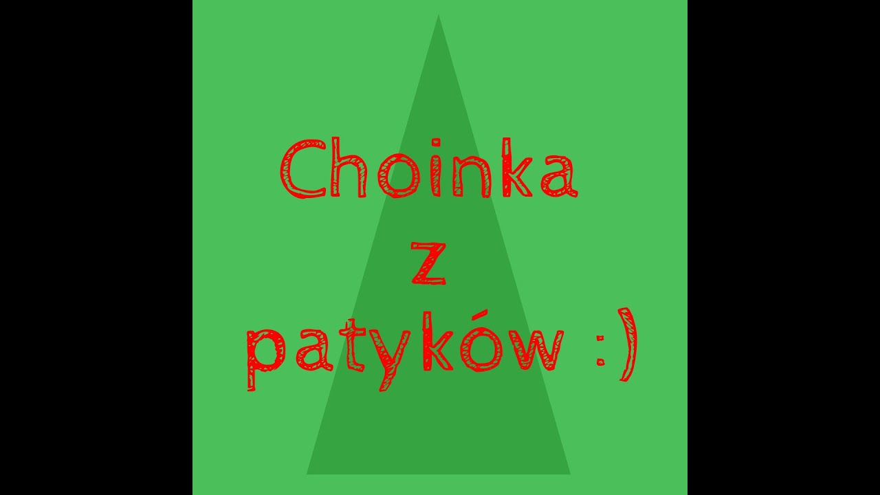 Jak zrobić choinkę z....patyków :)