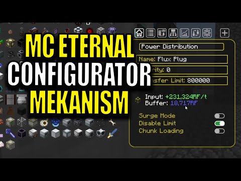 Minecraft MC Eternal Modpack Chapter 2 Ep 129 - Mekanism Configurator