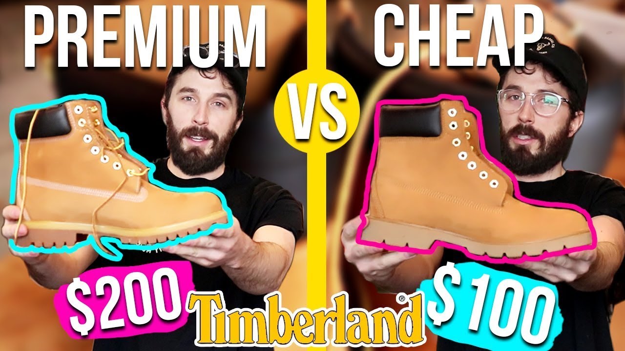 Premium Timbs VS Basic Timberland Boots (CUT IN HALF) thumnail