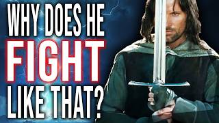 The REAL swordsmanship behind Aragorn's fighting style - THE LORD OF THE RINGS