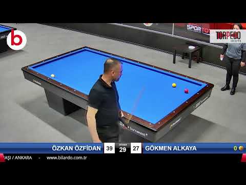 ÖZKAN ÖZFİDAN & GÖKMEN ALKAYA Bilardo Maçı - 2022 ERKEKLER 1.ETAP-15.TUR