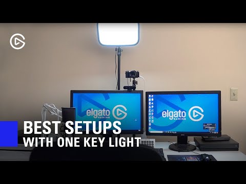 Elgato Key Light 2800 Lumens šviestuvas transliuotojui video