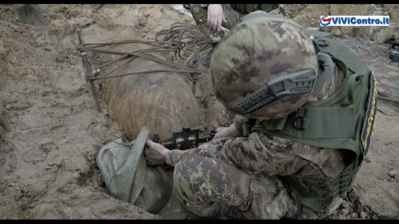 Bomba ad Avezzano: l’intervento dell’esercito VIDEO