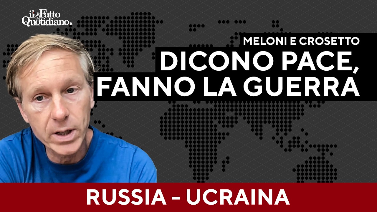 Orsini contro Meloni e Crosetto: “Dicono pace, ma lavorano per l’escalation”