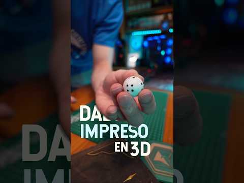 Este dado impreso en 3d es redondo?! pero cómo funciona? #maker #3dprinting #impresion3d #science