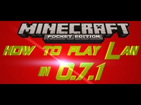 Minecraft PE 0.7.6 Multiplayer Lan tutorial | works the same with 0.8.1