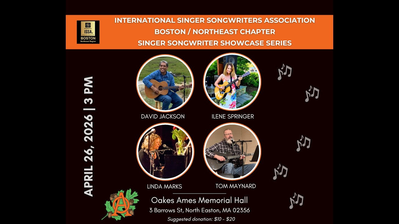 ISSA Singer Songwriter Showcase Series April Concert