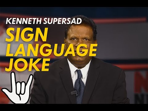 Kenneth Supersad - Sign language Joke - Trinidad Comedy - Carnival  Comedy Festival- Trini Jokes