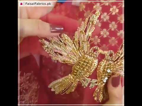 MUSHQ Monsoon Wedding Unstitched Luxury Chiffon 3Pc Suit - CABARET