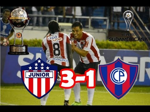 Atlético Junior 3-1 Cerro Porteño Conmebol Sudamericana 2017 Octavos de Final Septiembre 19 2017