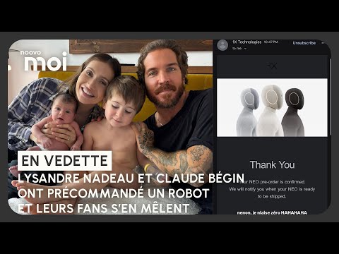 Lysandre Nadeau and Claude Bégin have pre-ordered a domestic robot, and their fans are getting in...