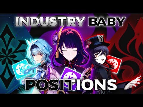 Industry baby X Positions | Genshin Impact Edit (Eula,Hu Tao,Raiden Shogun)