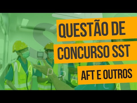 QUESTÃO DE CONCURSO DE SST | CONCURSO AFT E OUTROS ! NR 04 SESMT | #SST #SegurançadoTrabalho #nr4