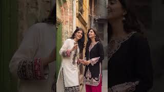 White Embroidered Self Jacquard Kurta Set - Video 1