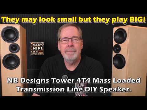 They may look small but they play BIG! NB Designs Tower 4T4 Mass Loaded Transmission Line Speaker.