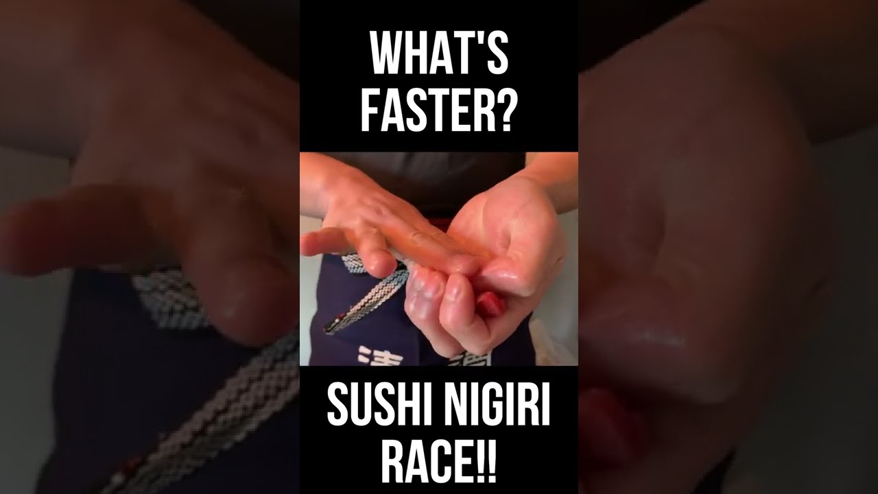 Sushi Making Race: What's the fastest nigiri style?【Akira san’s Sushi at Shorts】