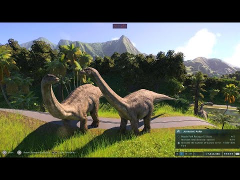 Jurassic World Evolution 2 PS5 Chaos Theory Jurassic Park 1993 #8 Apatosaurus Glitch and Release