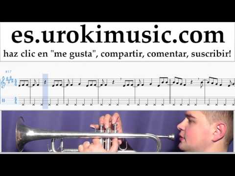 Tutorial de Trompeta Cash Cash feat Conor Maynard - All My Love Clases Notas um-i927