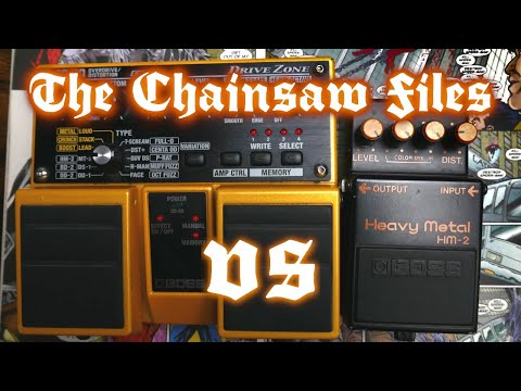 How could you screw this up? Boss OD-20 DriveZone vs Boss HM-2 (The Chainsaw Files)