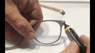 FIX BROKEN GLASSES with SUPER GLUE and BAKING SODA / REPAIR EYE GLASSES / Quick and EASY CHEAP mend