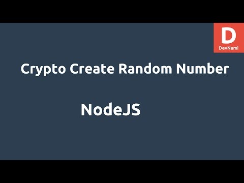 NodeJS Crypto Create Random Number