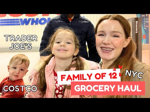 FAMÍLIA DE 12 - MERCEARIA HAUL 🍅🥑 NYC 🗽 COSTCO - TRADER JOE'S - LINCOLN MARKET