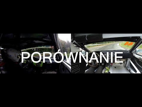 A.Borczyk vs P.Jusiak Korczyna GSMP 2018, sobota II podjazd, porównanie