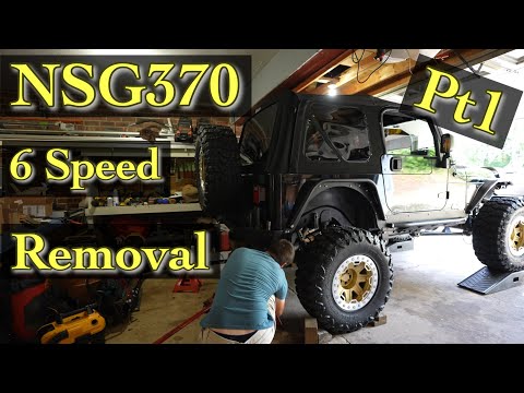 2006 Jeep Wrangler TJ NSG370 Transmission Removal for Rebuild Pt1(Let’s Get This Figured Out)