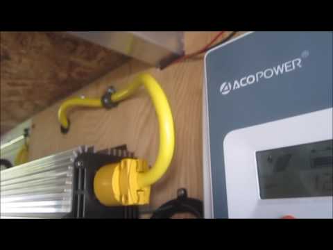 495 watts of solar, 2000 watt pure sinewave inverter overview in a 19ft Cougar