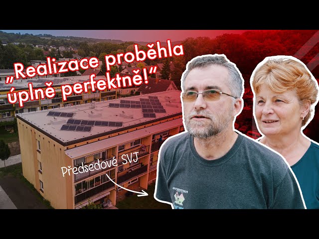 Fotovoltaika vyrábí energii na bytovém domě v Kněžmostě