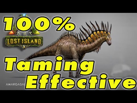 Best way to Tame Amargasaurus!! Lost Island Ark
